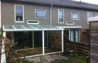 4.aluminium veranda met warmtewerende heldere polycarbonaatplaten