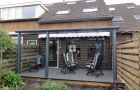 16. aluminium overkapping met zonwering