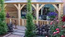 39.hardhouten veranda van meranti hout